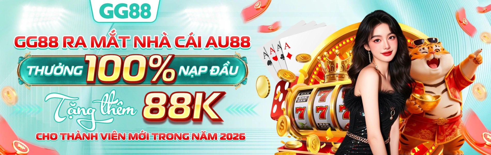 GG88 ra mắt nhà cái mới au88 thưởng 100% nạp đầu
